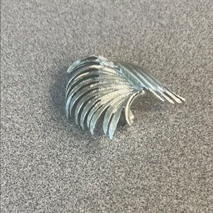 Silver Leaf Brooch by Coro